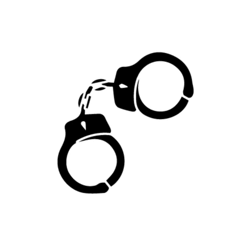 reconnews giphyupload handcuffs reconnews Sticker