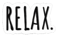 mc2ionArts white chill relax relajado Sticker