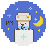 Night Sleep Sticker