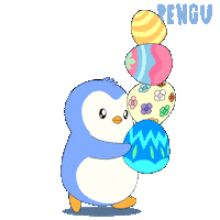 Easter Eggs Penguin Sticker by Pudgy Penguins