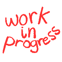 Work In Progress Art Sticker