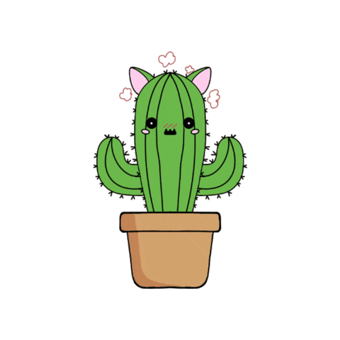 Frustrated Cactus Sticker