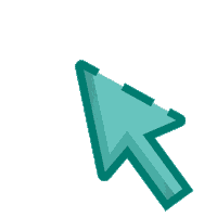 Glunkee verde flecha cursor senalar Sticker