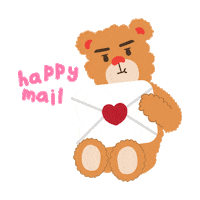 grumpyjohnstore bear mail unboxing package Sticker