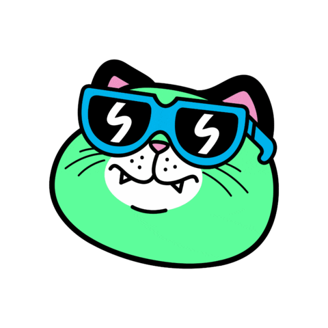 steveorama giphygifmaker happy funny cat Sticker
