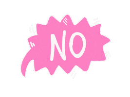 No Way Text Sticker