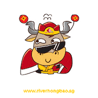 Ox Huat Sticker by riverhongbao