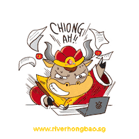 Angry Work Sticker by riverhongbao