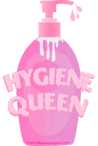 Corona Hygiene Sticker by TIBBS & BONES