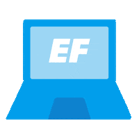 Computer Learn Sticker by EF English First Russia