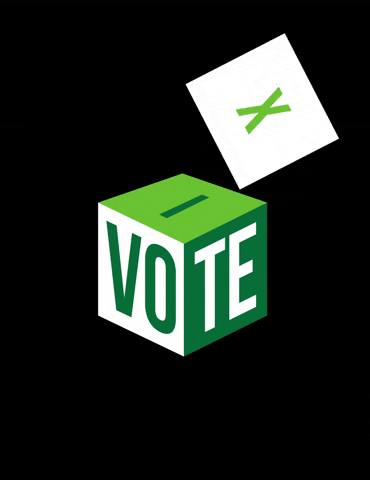 thegreenparty giphyupload vote election ballot box GIF