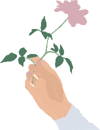 Pink Flower Sticker