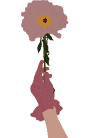 Pink Flower Sticker