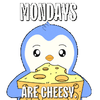 Fun Monday Sticker by Pudgy Penguins