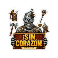 Tin Man Halloween Sticker