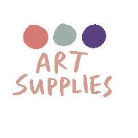 Art Supplies Sticker by Stickerrific
