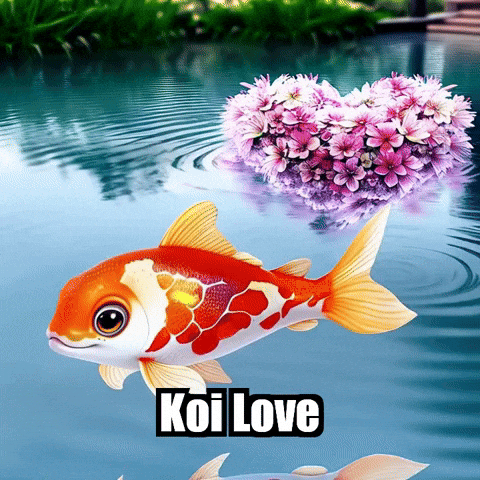 Koi Fish Love GIF by TheConfishius