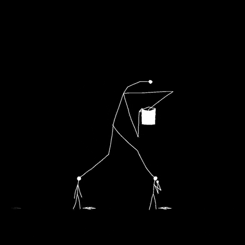 abwerner giphyupload dark walk cycle stick figure GIF