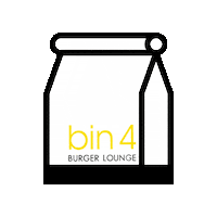 Bin4BurgerLounge burger bin 4 burger bin4 yyj food Sticker