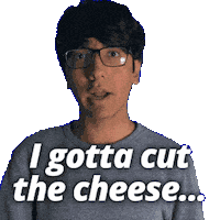 Cheese Farting Sticker