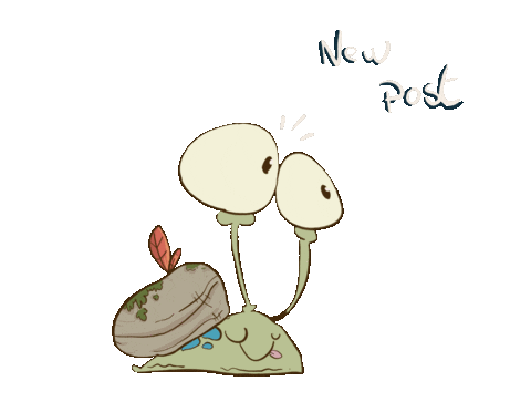 MorgantheSlug giphyupload newpost snail slug Sticker