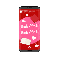 CherryFallsRomance new release currently reading romance novel romance book Sticker