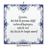 Wijsheid Verandering Sticker by Tegelspreuken.nl