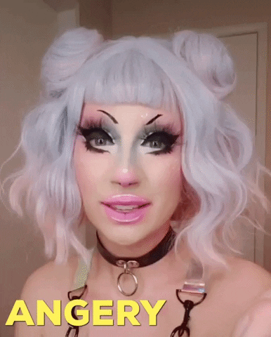 VenusEnvyDrag angry drag drag queen eyebrows GIF