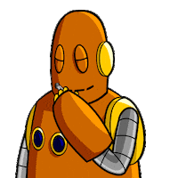 No Talking Robot Sticker by BrainPOP