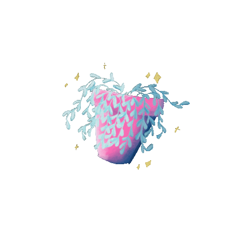 EDifyTalks happy sparkle plant garden Sticker