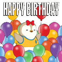 Excited Happy Birthday Sticker by Pudgy Penguins