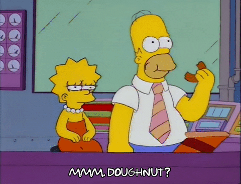 homer simpson doughnut GIF