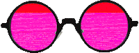 Double Trouble Glitch Sticker by Equal Parts Studio