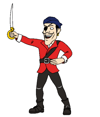 Sword Pirate Sticker by Pirate's Booty