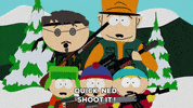 eric cartman snow GIF by South Park 