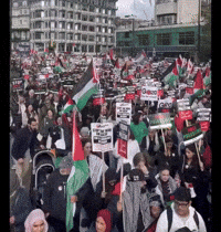Tens of Thousands Demonstrate in London in Call to 'Stop the War' in Gaza
