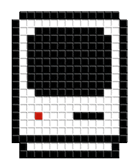 space invader Sticker
