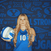 Ncaa Volleyball Go Cougs GIF by BYU Cougars