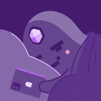 Sleepy Phone GIF by aavegotchi