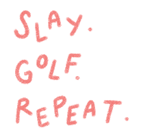 Girl Golf Sticker by Catharina Stewart