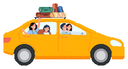Ofran_carrental travel car family people Sticker