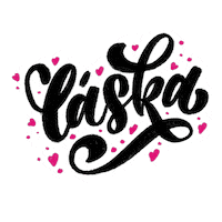 Czech Love Sticker by LetterArt.cz