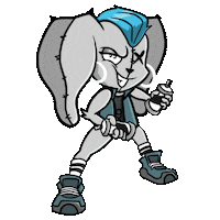 Rabbit Graffiti Sticker