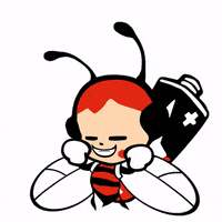 Peebeez happy dance cool red GIF