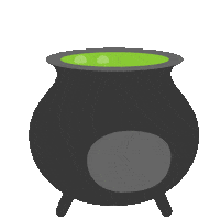 Halloween Cauldron Sticker by CapstonePub