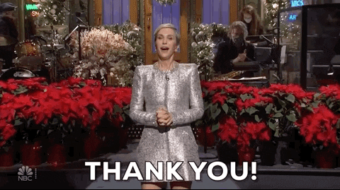 Kristen Wiig Thank You GIF by Saturday Night Live