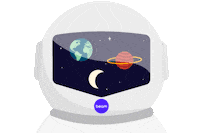 Space Planet Sticker by Beam