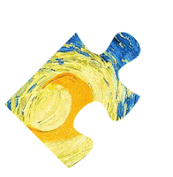 starry night puzzle Sticker by Pablo Rochat