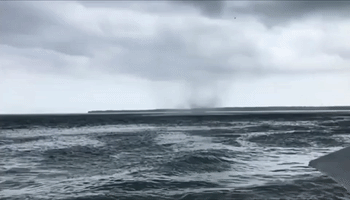 Waterspout Startles Beachgoers at Colombian Island Resort