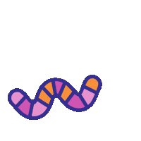 Worm Insect Sticker by entomologando